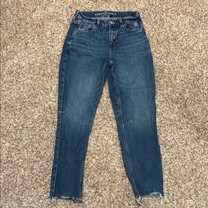 American Eagle Outfitters Dark Blue Mom Jeans